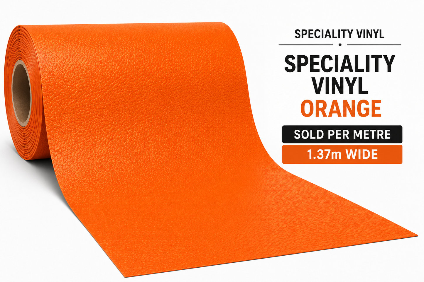 Speciality Vinyl Per Meter – Orange | 1.37m Wide