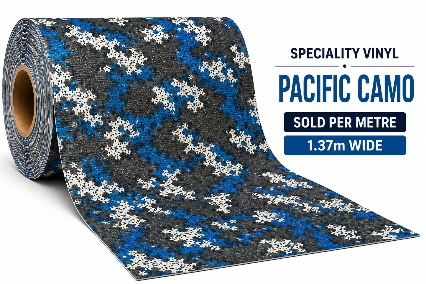 Speciality Vinyl Per Meter – Pacific Camo | 1.37m Wide