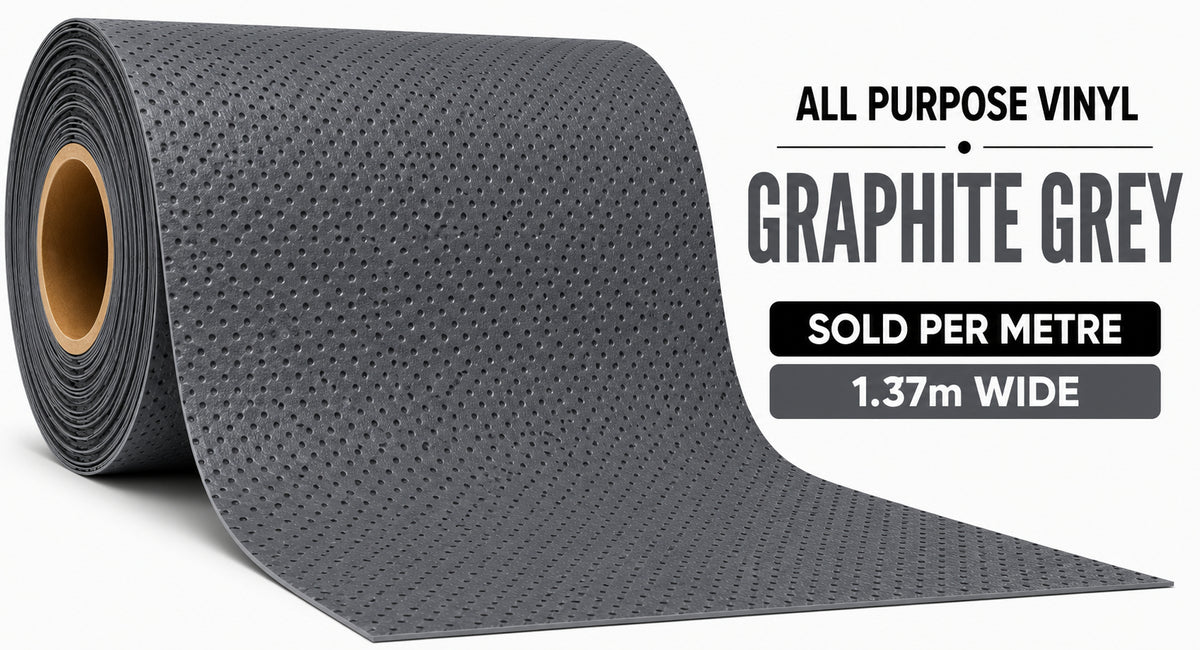 All Purpose Vinyl Per Meter – Graphite Grey | 1.37m Wide